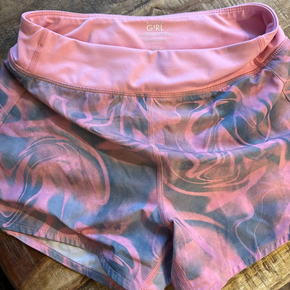 Athleta Pink Girl Shorts and White Skort